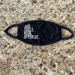 Black Face Mask Jab Cross Hook Uppercut